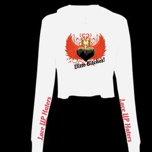 women’s clothing women, white crop, long-sleeve, clothing, graphic tees